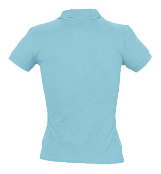 Рубашка поло женская PEOPLE 210 бирюзовая, размер L