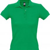 Рубашка поло женская PEOPLE 210 ярко-зеленая, размер XXL