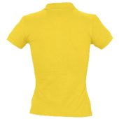 Рубашка поло женская PEOPLE 210 желтая, размер XL