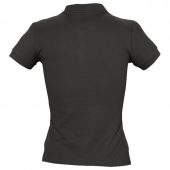 Рубашка поло женская PEOPLE 210 черная, размер S