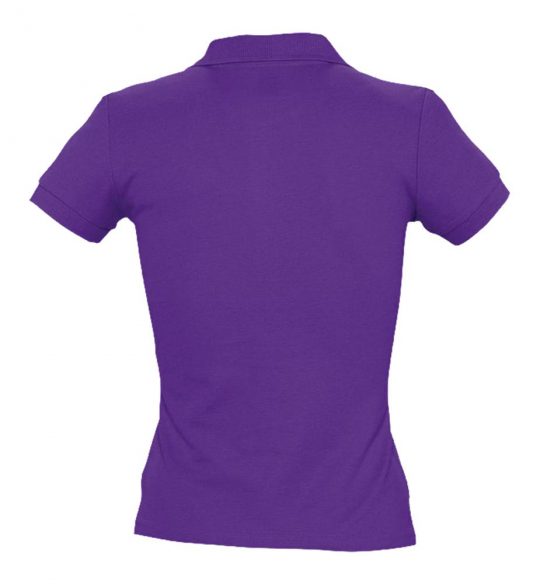 Рубашка поло женская PEOPLE 210 темно-фиолетовая, размер XXL
