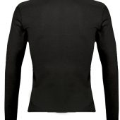 Рубашка поло женская с длинным рукавом PODIUM 210 черная, размер M
