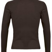 Рубашка поло женская с длинным рукавом PODIUM 210 шоколадно-коричневая, размер S
