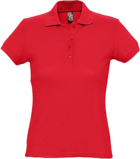 Рубашка поло женская PASSION 170 красная, размер XL