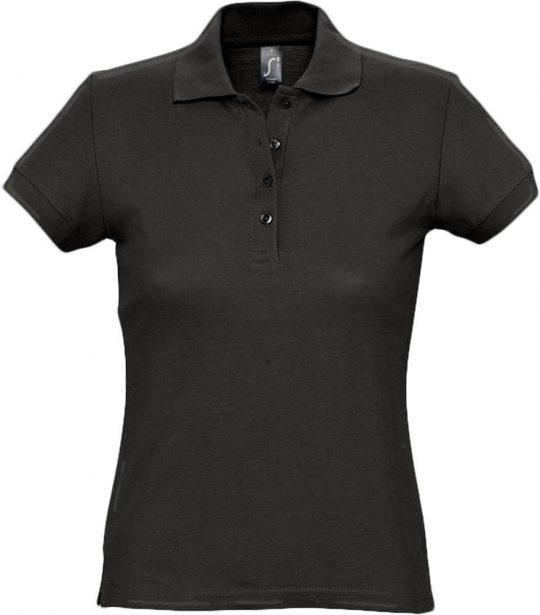 Рубашка поло женская PASSION 170 черная, размер S