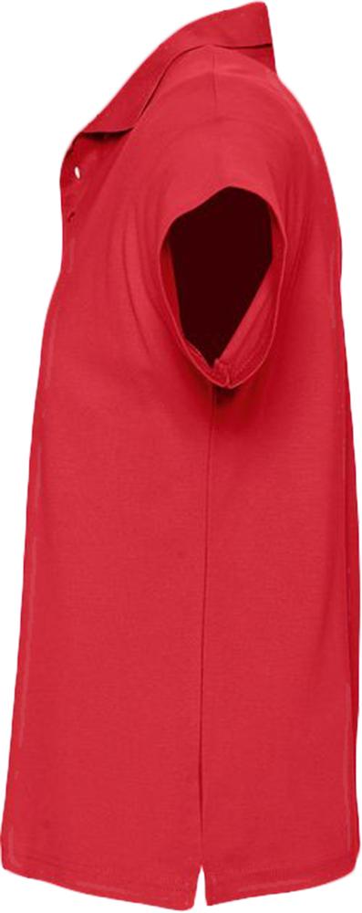 Рубашка поло мужская SUMMER 170 красная, размер XL