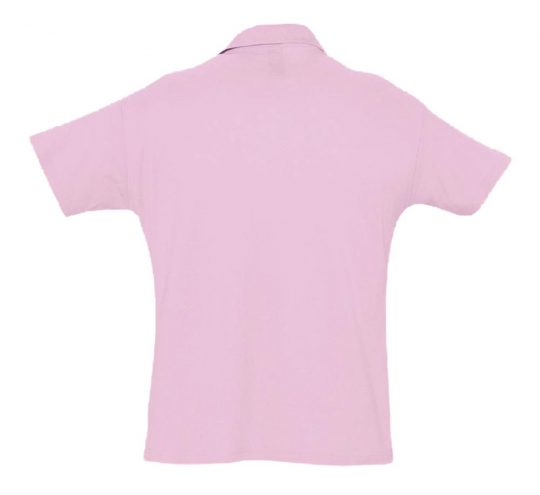 Рубашка поло мужская SUMMER 170 розовая, размер L