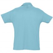 Рубашка поло мужская SUMMER 170 бирюзовая, размер XL