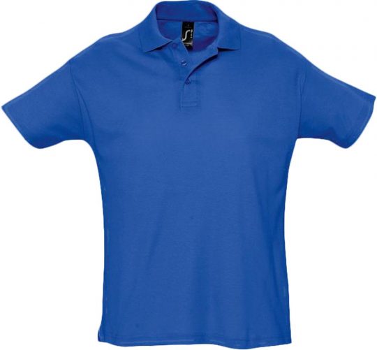 Рубашка поло мужская SUMMER 170 ярко-синяя (royal), размер M