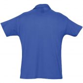 Рубашка поло мужская SUMMER 170 ярко-синяя, размер XS