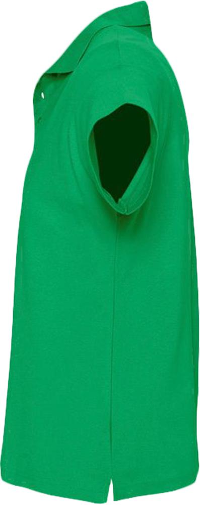 Рубашка поло мужская SUMMER 170 ярко-зеленая, размер XS