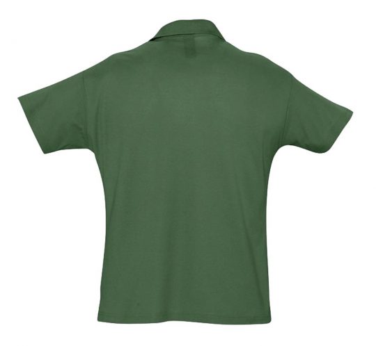 Рубашка поло мужская SUMMER 170 темно-зеленая, размер XL