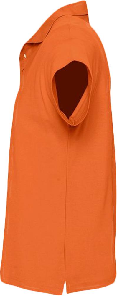 Рубашка поло мужская SUMMER 170 оранжевая, размер L