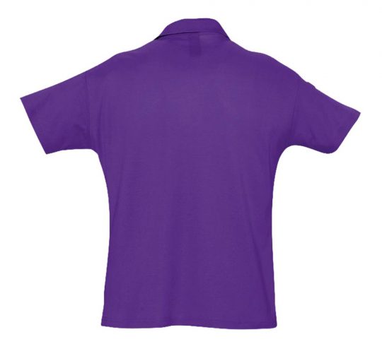 Рубашка поло мужская SUMMER 170 темно-фиолетовая, размер XS