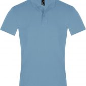 Рубашка поло мужская PERFECT MEN 180 голубая, размер S
