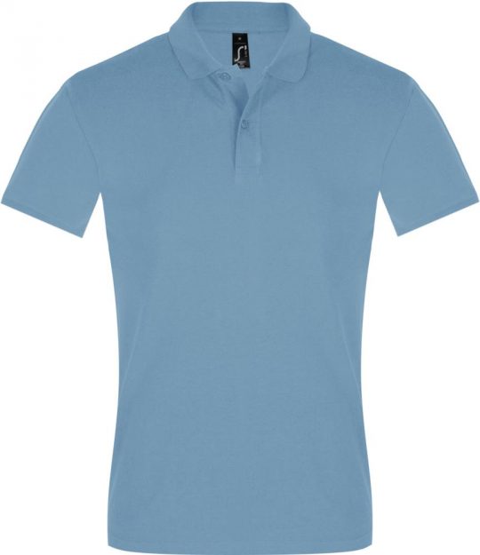 Рубашка поло мужская PERFECT MEN 180 голубая, размер XL