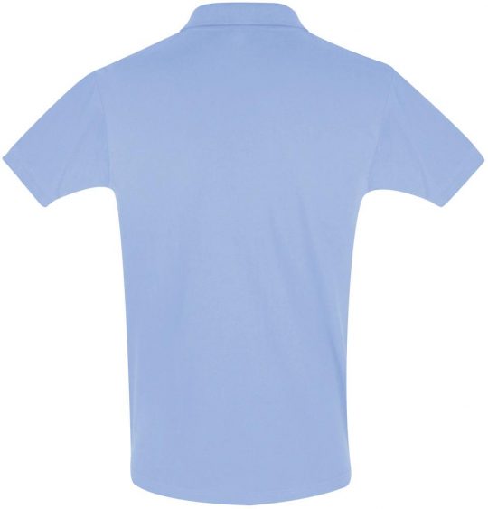 Рубашка поло мужская PERFECT MEN 180 голубая, размер XL