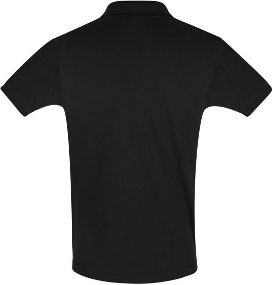 Рубашка поло мужская PERFECT MEN 180 черная, размер M