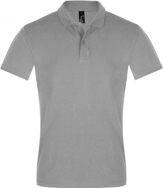 Рубашка поло мужская PERFECT MEN 180 серый меланж, размер M
