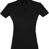 Рубашка поло женская PERFECT WOMEN 180 черная, размер L