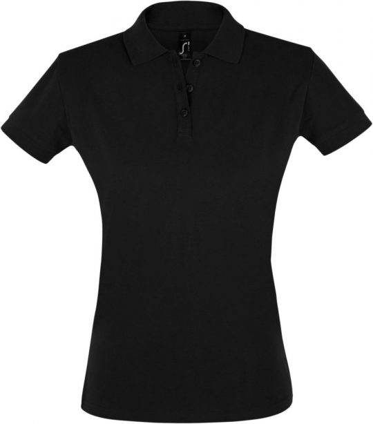 Рубашка поло женская PERFECT WOMEN 180 черная, размер XL
