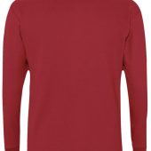 Рубашка поло мужская с длинным рукавом WINTER II 210 красная, размер S