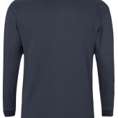 Рубашка поло мужская с длинным рукавом WINTER II 210 темно-синяя, размер XXL