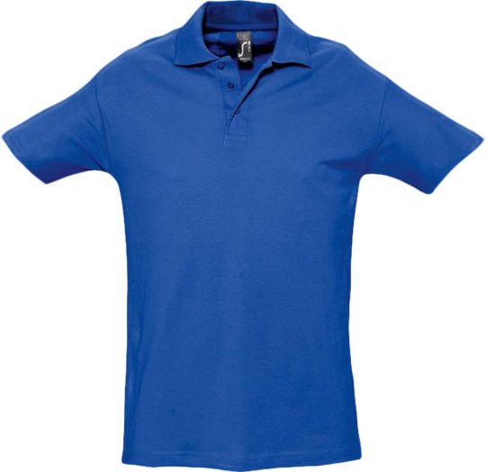Рубашка поло мужская SPRING 210 ярко-синяя (royal), размер M