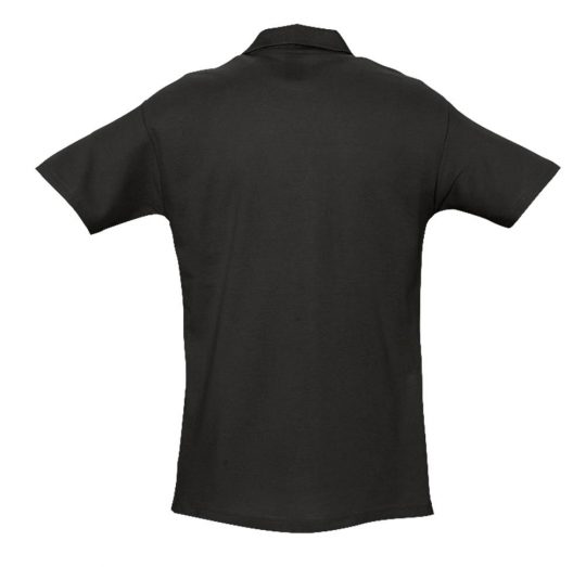 Рубашка поло мужская SPRING 210 черная, размер M