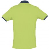 Рубашка поло Prince 190 зеленое яблоко с темно-синим, размер XXL