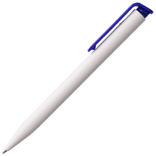 Ручка шариковая Super Hit, белая с темно-синим