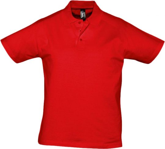 Рубашка поло мужская Prescott men 170 красная, размер XL