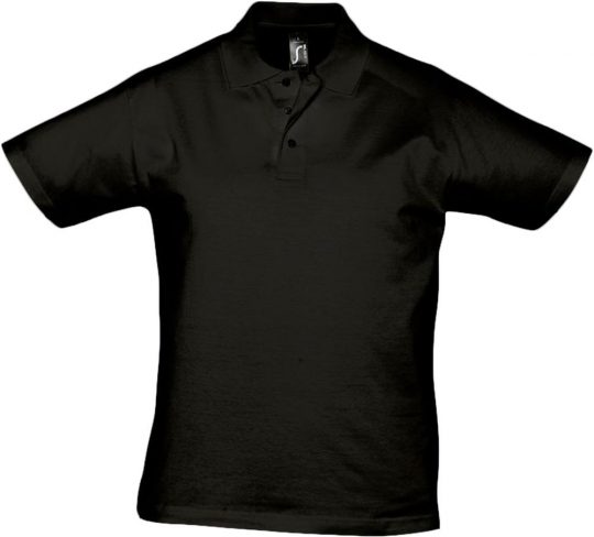 Рубашка поло мужская Prescott men 170 черная, размер M