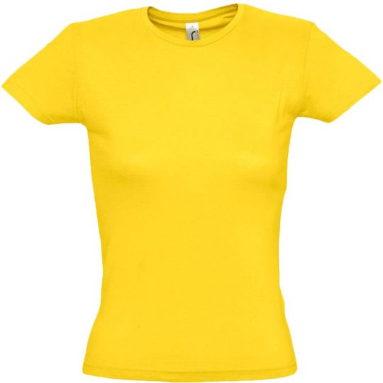 Футболка женская MISS 150 желтая, размер XL