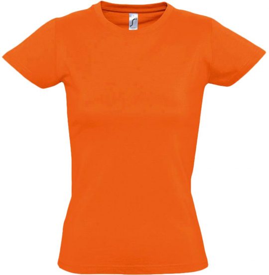 Футболка женская Imperial women 190 оранжевая, размер L