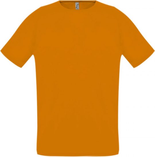 Футболка унисекс SPORTY 140 оранжевый неон, размер XXS