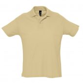Рубашка поло мужская SUMMER 170 бежевая, размер XS