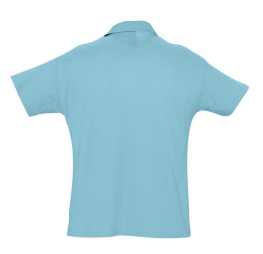 Рубашка поло мужская SUMMER 170 бирюзовая, размер XL
