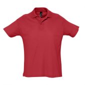 Рубашка поло мужская SUMMER 170 красная, размер M