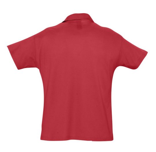 Рубашка поло мужская SUMMER 170 красная, размер XS
