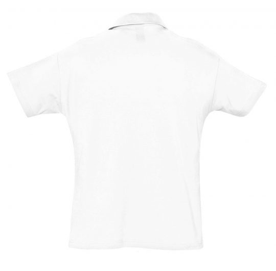 Рубашка поло мужская SUMMER 170 белая, размер XS