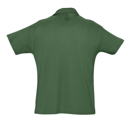 Рубашка поло мужская SUMMER 170 темно-зеленая, размер XS