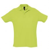 Рубашка поло мужская SUMMER 170 зеленое яблоко, размер XS