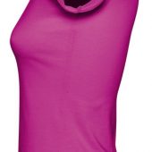 Футболка женская с глубоким вырезом MELROSE 150 темно-розовая (фуксия), размер XL