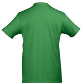 Футболка мужская с контрастной отделкой MADISON 170, насыщенный зеленый/белый, размер XL