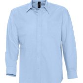 Рубашка мужская с длинным рукавом BOSTON голубая, размер XXXL