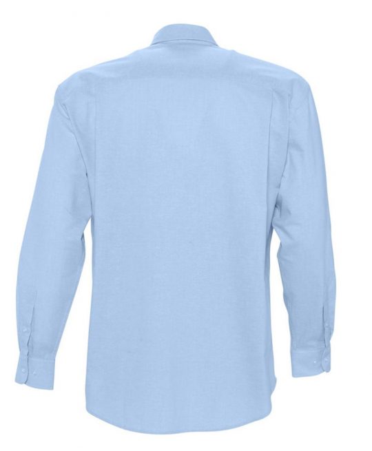 Рубашка мужская с длинным рукавом BOSTON голубая, размер S