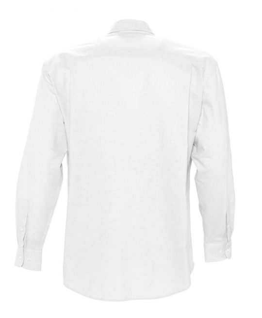 Рубашка мужская с длинным рукавом BOSTON белая, размер XXL