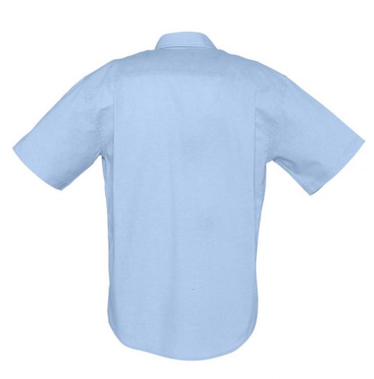 Рубашка мужская с коротким рукавом BRISBANE голубая, размер XXXL