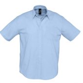 Рубашка мужская с коротким рукавом BRISBANE голубая, размер XXL